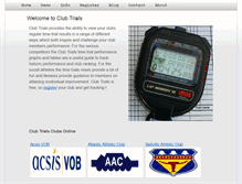 Tablet Screenshot of clubtrials.com